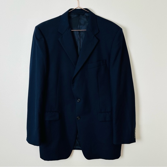 Burberry London navy blue 100% wool blazer jacket - Picture 6 of 9